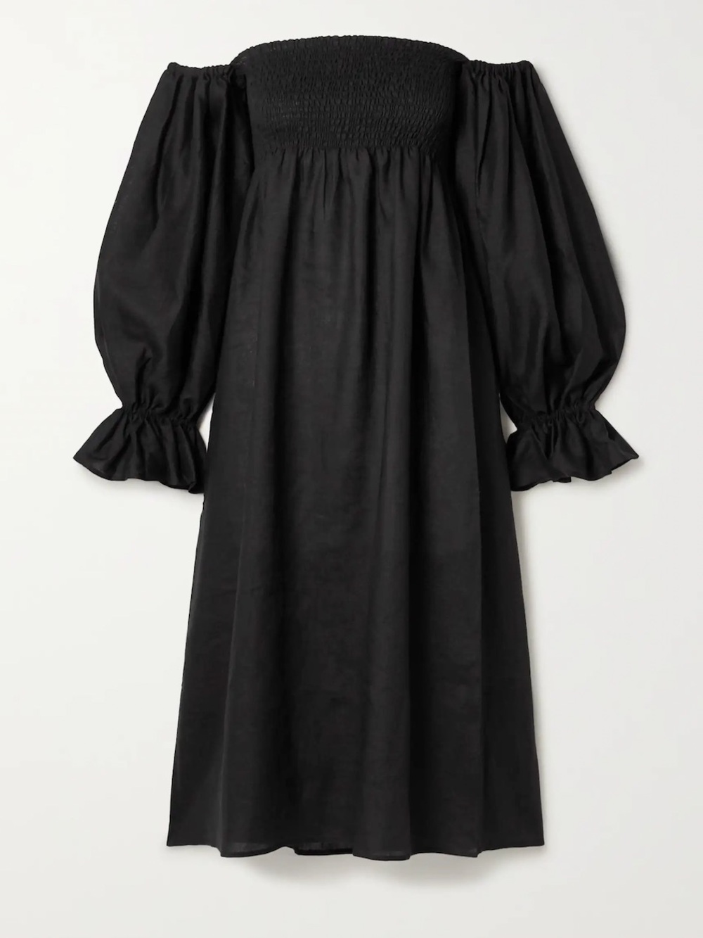 Sleeper Atlanta Black Linen Dress